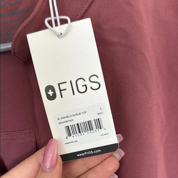 Figs Rafael Scrub Top with Mandarin Collar - Picture 7 of 7